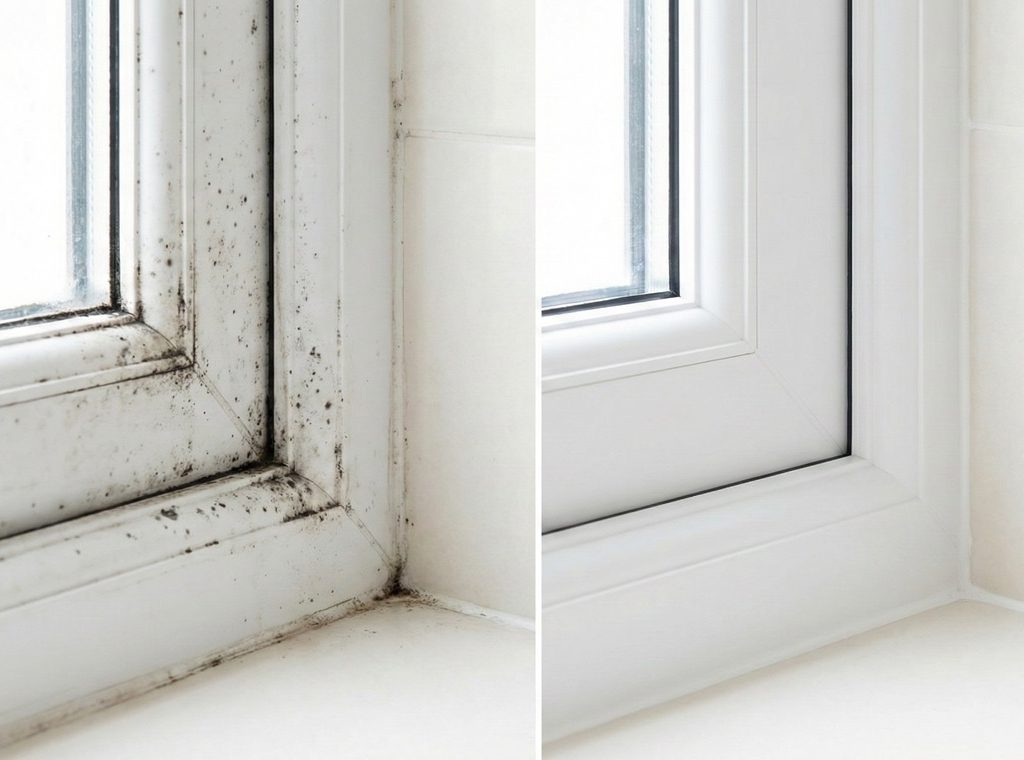 پاکسازی لکه‌های سیاه روی پروفیل UPVC